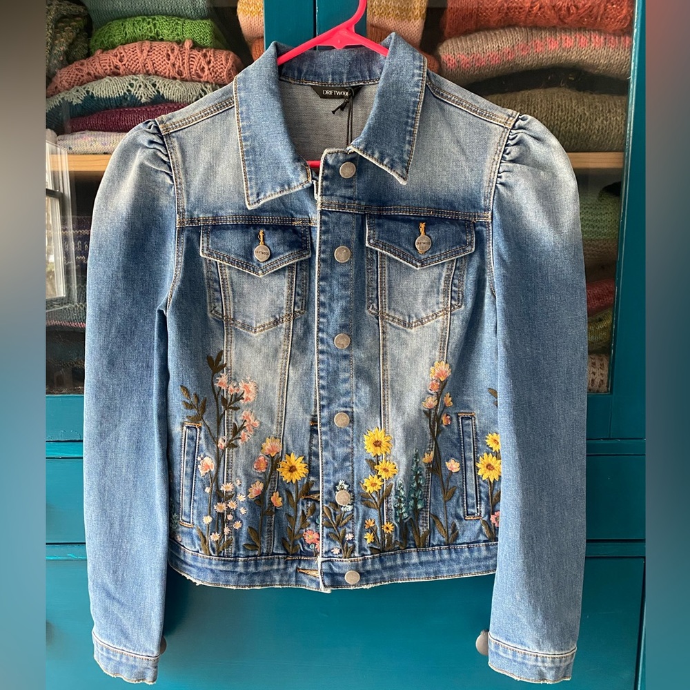 Driftwood Gigi Puff Sleeve Jacket - Sunny Garden